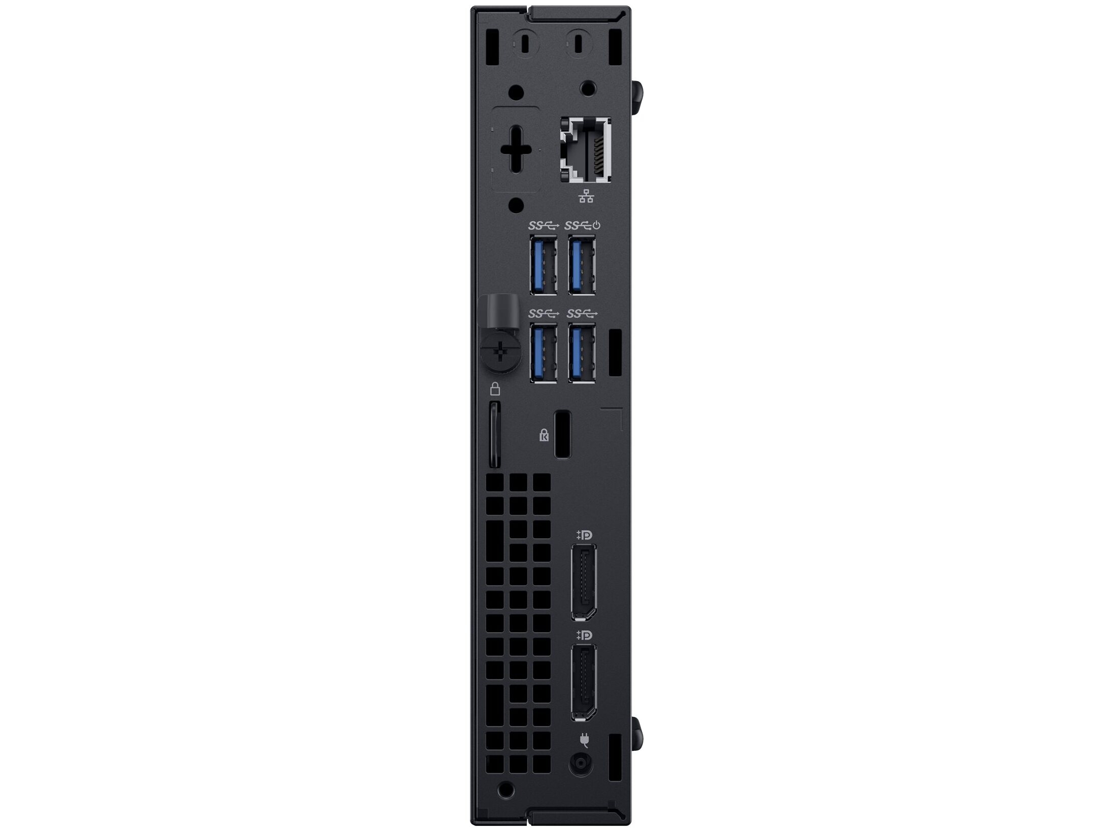 Dell OptiPlex 7070 - Tiny Core i5 - 9500T / op til 3.7 GHz - RAM 8 GB - SSD 512 GB - NVMe - UHD Graphics 630 - Gigabit Ethernet - Win 11 Pro - skærm: ingen - sort - Preowned Grade A - Billede 4