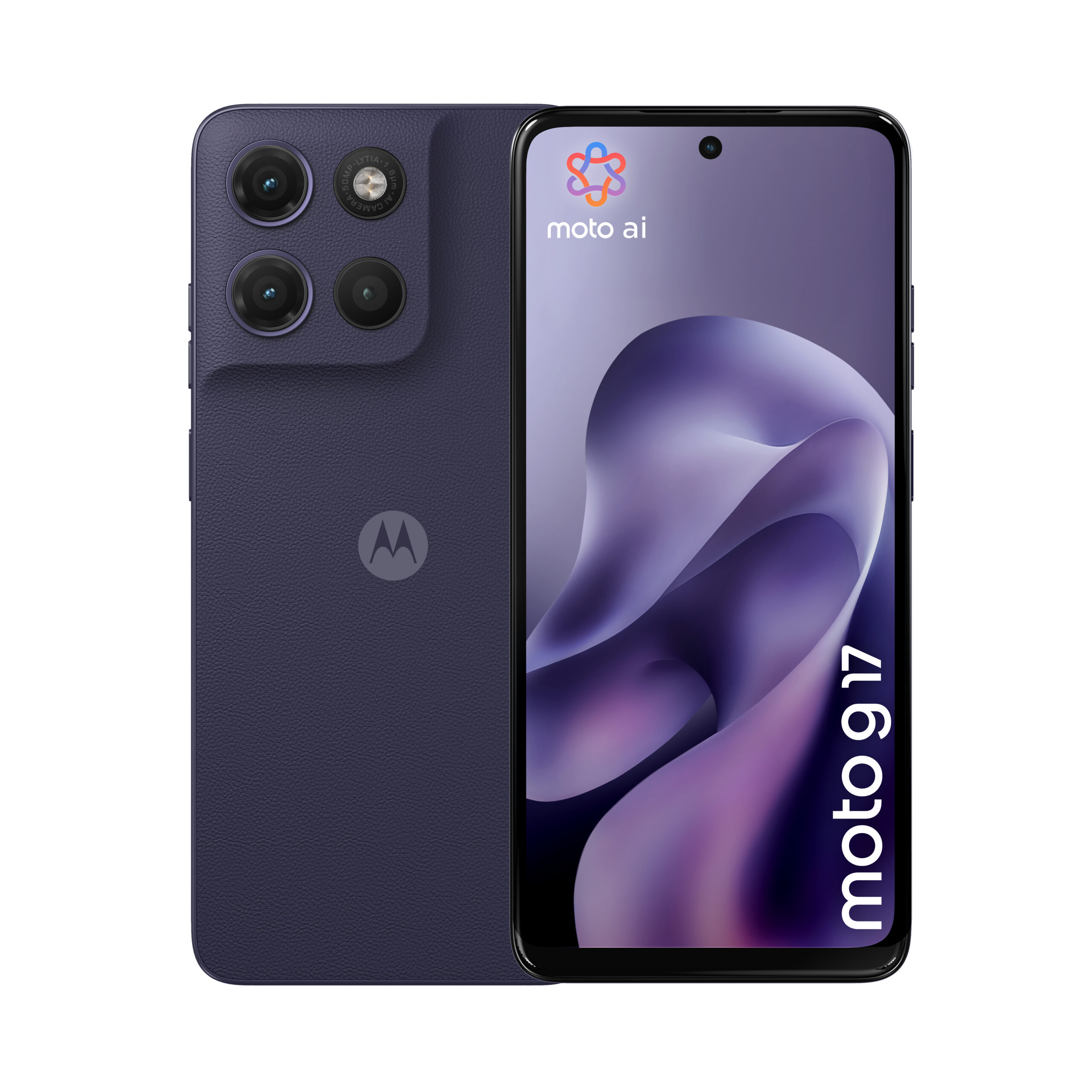Motorola Moto G17 - 4G smartphone - dual-SIM - RAM 4 GB / Intern hukommelse 128 GB - microSD slot - LCD-skærm - 6.72"" - 2400 x 1080 pixels (60 Hz) - 3x bagkamera 50 MP, 5 MP - front camera 32 MP - pantone aftenblå
