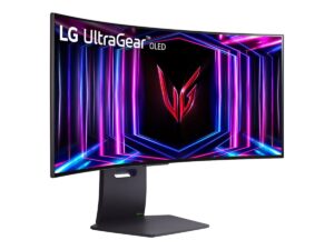 LG UltraGear 34GS95QE-B - OLED-monitor - gaming - kurvet - 34"" (33.9"" til at se) - 3440 x 1440 UWQHD @ 240 Hz - 275 cd/m² - 1500000:1 - DisplayHDR 400 True Black - 0.03 ms - 2xHDMI, DisplayPort - Billede 3