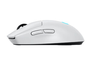Logitech G PRO 2 - Mus - gaming - højre- og venstrehåndet - optisk - 8 knapper - trådløs, kablet - 2.4 GHz, USB - USB Logitech LIGHTSPEED-modtager - hvid - Billede 3