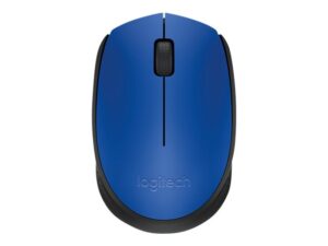 Logitech M171 - Mus - højre- og venstrehåndet - trådløs - 2.4 GHz - trådløs modtager (USB) - sort, blå - Billede 4