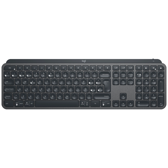 Logitech MX Keys for Business - Tastatur - bagbelyst - trådløs - Bluetooth, 2.4 GHz - QWERTY - Pan Nordic - grafit