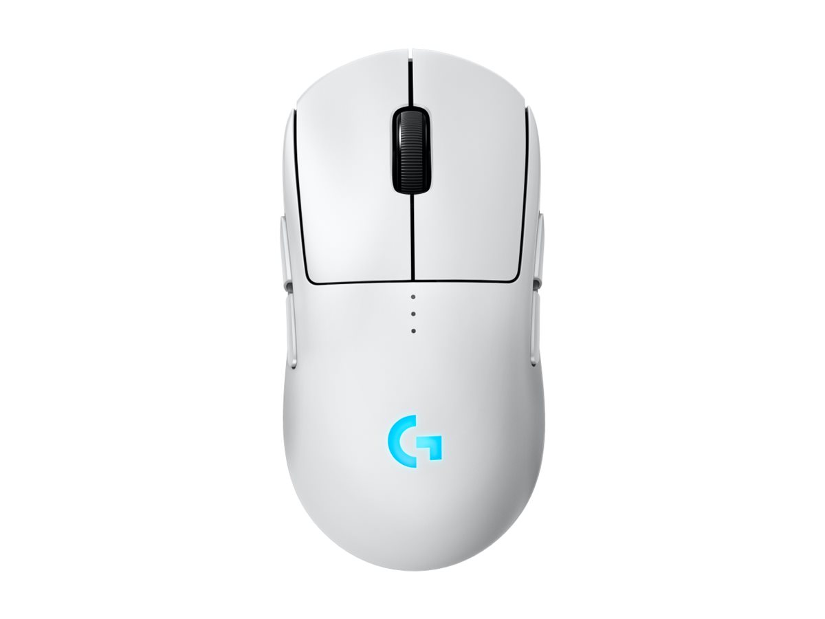 Logitech G PRO 2 - Mus - gaming - højre- og venstrehåndet - optisk - 8 knapper - trådløs, kablet - USB, 2.4 GHz - USB Logitech LIGHTSPEED-modtager - hvid