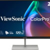 ViewSonic ColorPro VP2766-2K - LED-skærm - 27"" - 2560 x 1440 QHD @ 120 Hz - IPS - 350 cd/m² - 1500:1 - 5 ms - HDMI, USB-C - højtalere
