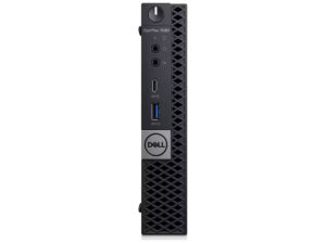 Dell OptiPlex 7080 - Tiny Core i5 - 10500T / op til 3.8 GHz - RAM 16 GB - SSD 256 GB - NVMe - UHD Graphics 630 - Gigabit Ethernet, WI-Fi(Mangler antenne) - Win 11 Pro - skærm: ingen - sort - Preowned Grade A - Billede 2