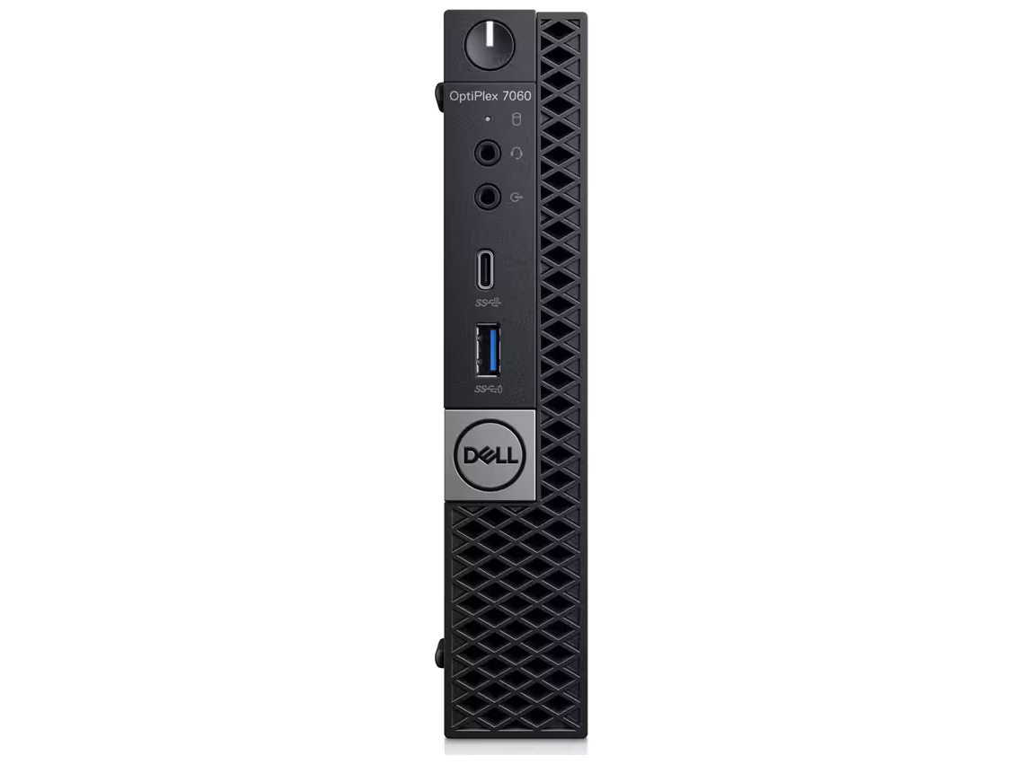 Dell OptiPlex 7080 - Tiny Core i5 - 10500T / op til 3.8 GHz - RAM 16 GB - SSD 256 GB - NVMe - UHD Graphics 630 - Gigabit Ethernet, WI-Fi(Mangler antenne) - Win 11 Pro - skærm: ingen - sort - Preowned Grade A - Billede 2