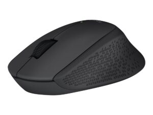 Logitech M280 - Mus - højrehåndet - optisk - 3 knapper - trådløs - 2.4 GHz - trådløs modtager (USB) - sort