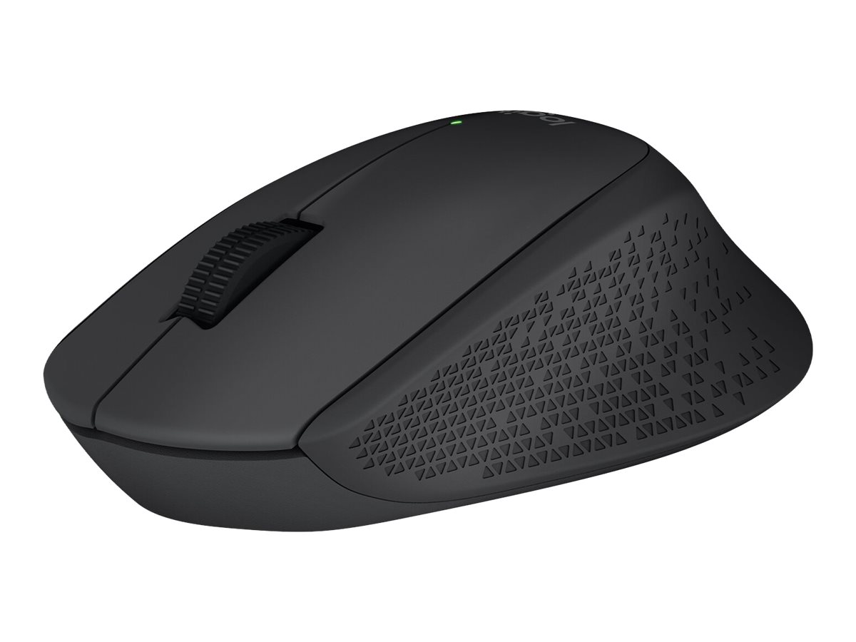 Logitech M280 - Mus - højrehåndet - optisk - 3 knapper - trådløs - 2.4 GHz - trådløs modtager (USB) - sort