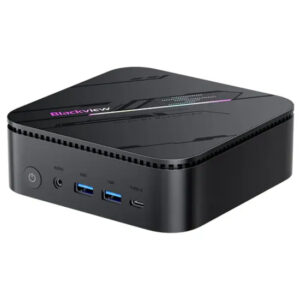 Blackview MP100 Pro - Mini desktop - Intel Core i3 - 1235U / op til 4.4 GHz - Win 11 Pro - Intel Iris Xe Graphics - 16 GB RAM - 512 GB SSD - Wi-Fi, Bluetooth