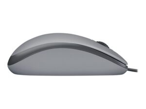 Logitech M110 Silent - Mus - højre- og venstrehåndet - optisk - 3 knapper - kablet - USB-A - mellemgrå - Billede 4
