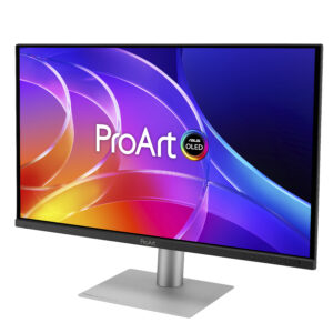 ASUS ProArt PA279CDV - OLED-monitor - USB - 27"" (26.5"" til at se) - 3840 x 2160 4K @ 120 Hz - 1000 cd/m² - 1500000:1 - HDR10 - 0.1 ms - HDMI, 2xDisplayPort, USB-C - højtalere - sort - Billede 3