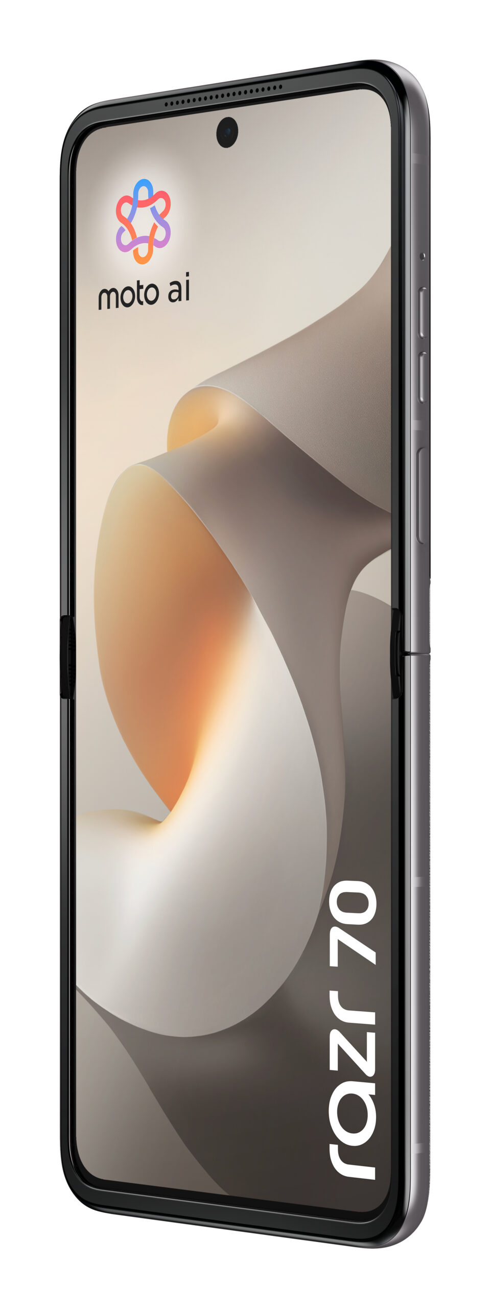 Motorola RAZR 70 - 5G smartphone - dual-SIM - RAM 8 GB / Intern hukommelse 256 GB - OLED display - 6.9"" - 2640 x 1080 pixels (120 Hz) - 2x bagkameraer 50 MP, 50 MP - front camera 32 MP - pantone hematite - Billede 5