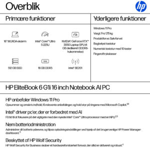 HP EB 6 G1i 16 U5 225U 16i 16/512 (ML) - Billede 4