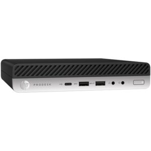 HP Prodesk&nbsp600 G4 - Mini Core i5 I5-8500T / op til 3.5 GHz - RAM 8 GB - SSD 256 GB - HD Graphics 630 - Gigabit Ethernet - Win 11 Pro - skærm: ingen - tastatur: ingen - Preowned Grade A - Billede 3