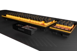 be quiet! Dark Mount - Tastatur - 100% - baggrundsbelyst - USB - QWERTZ - tysk - tastkontakt: be quiet! Silent Linear - sort - boks - Billede 4