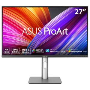 ASUS ProArt PA279CRV - LED-skærm - 27"" - 3840 x 2160 4K @ 60 Hz - IPS - 350 cd/m² - 1000:1 - HDR10 - 5 ms - 2xHDMI, 2xDisplayPort, USB-C - højtalere