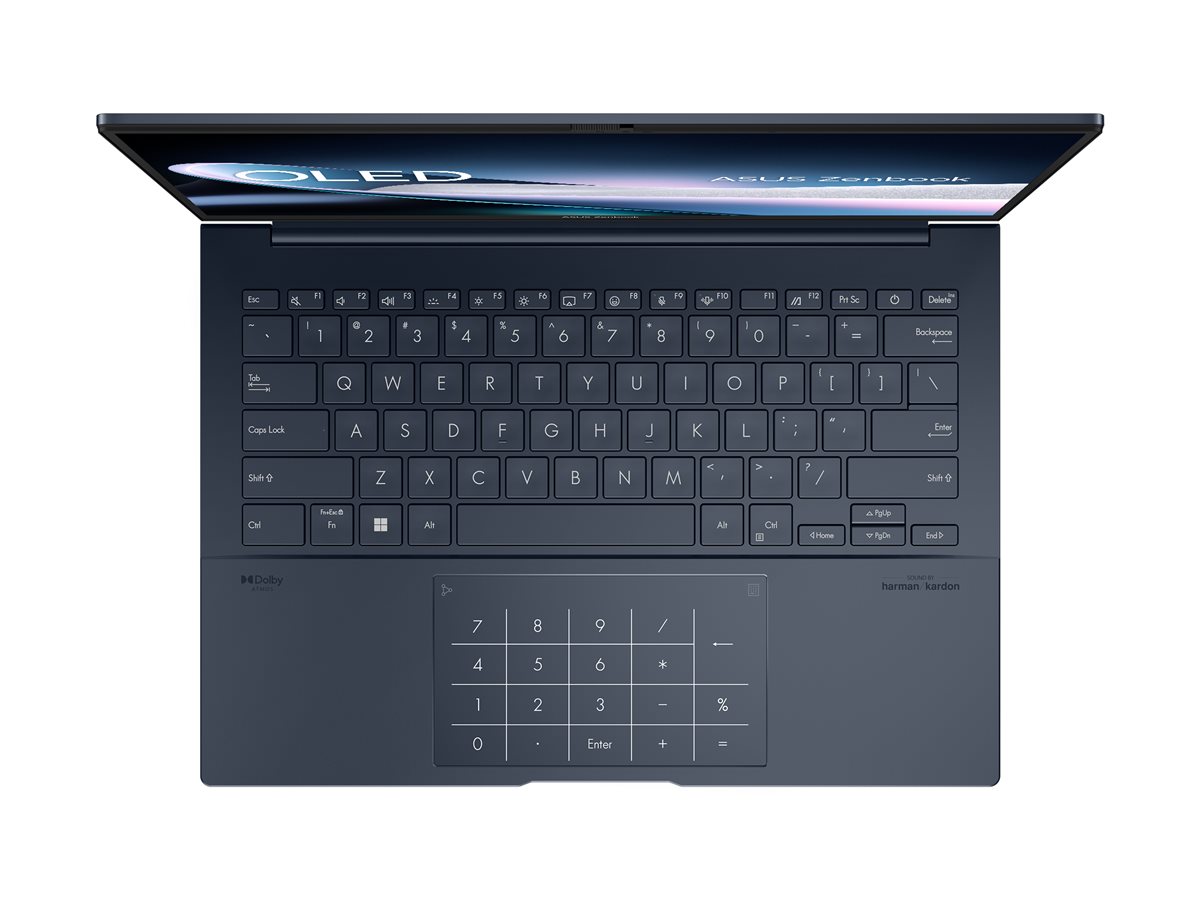 ASUS ZenBook 14 UX3405MA-PURE13 - Intel Core Ultra 5 - 125H / op til 4.5 GHz - Evo - Win 11 Home - Intel Arc Graphics - 16 GB RAM - 512 GB SSD NVMe - 14"" OLED 2880 x 1800 (3K) @ 120 Hz - Wi-Fi 6E, Bluetooth - fundere-blå (LCD-dække), fundere-blå (top), fundere-blå (bund), blå (tastatur) - New Open Box - Billede 5