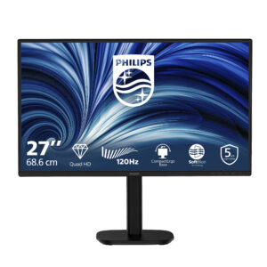 Philips 27B2N3500 - LED-skærm - 27"" - 2560 x 1440 QHD @ 120 Hz - IPS - 1500:1 - HDR10 - 2xHDMI, DisplayPort - højtalere - sort