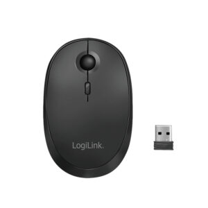 LogiLink - Mus - optisk - trådløs - 2.4 GHz, Bluetooth 4.0 - trådløs modtager (USB) - sort - Billede 2