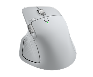 Logitech MX Master 4 for Mac - mus - Bluetooth, 2.4 GHz - bleg grå
