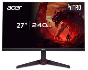 Acer Nitro VG270 W3bmiipx - LED-skærm - gaming - 27"" - 1920 x 1080 Full HD (1080p) @ 240 Hz - IPS - 250 cd/m² - 1000:1 - 0.5 ms - 2xHDMI, DisplayPort - højtalere - sort