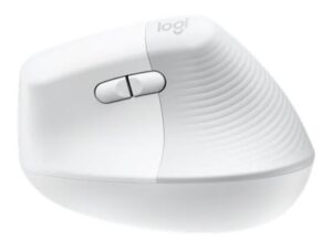 Logitech Lift Vertical Ergonomic Mouse - Lodret mus - ergonomisk - optisk - 6 knapper - trådløs - Bluetooth, 2.4 GHz - Logitech Logi Bolt USB-modtager - off-white - Billede 3