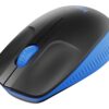 Logitech M190 - Mus - optisk - 3 knapper - trådløs - trådløs modtager (USB) - blå