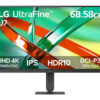 LG UltraFine 27U710B-B - U7 Series - LED-skærm - 27"" - 3840 x 2160 4K UHD (2160p) @ 60 Hz - IPS - 300 cd/m² - 1000:1 - HDR10 - 5 ms - HDMI, DisplayPort