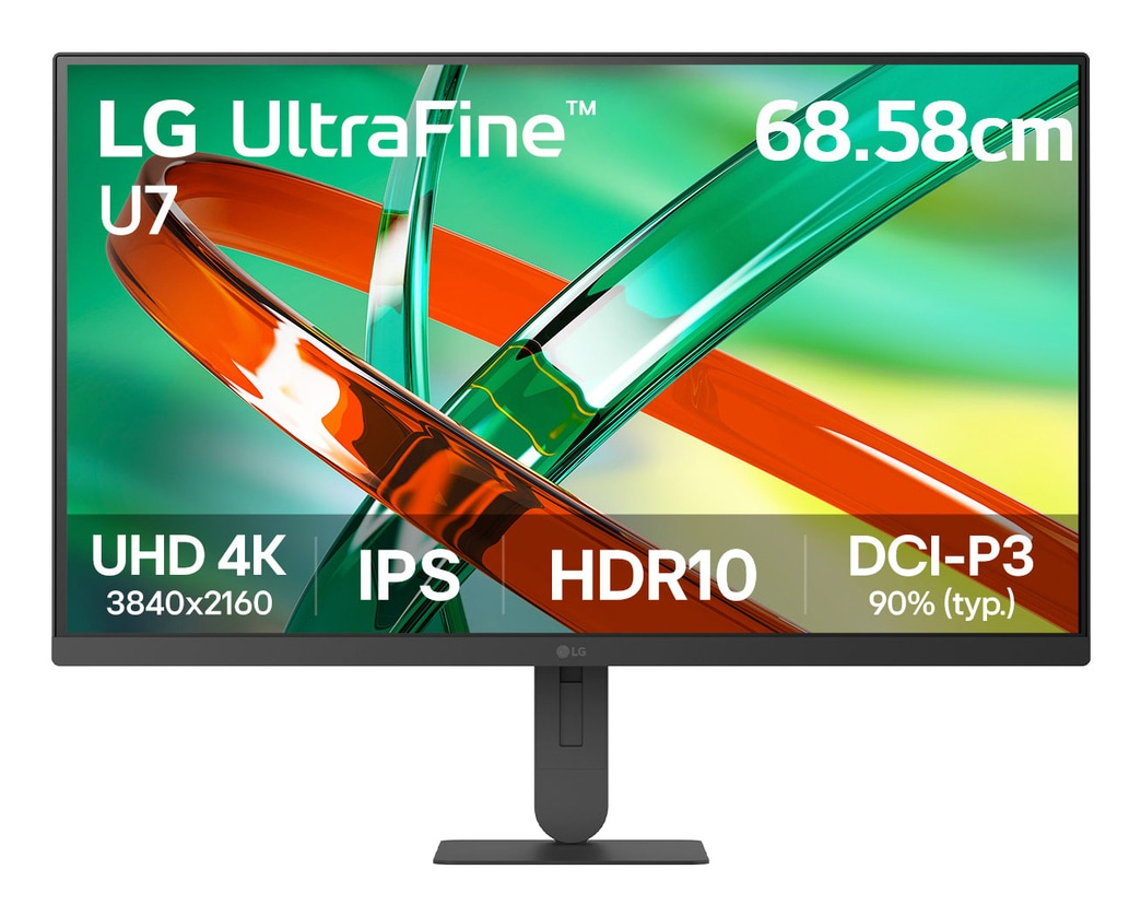 LG UltraFine 27U710B-B - U7 Series - LED-skærm - 27"" - 3840 x 2160 4K UHD (2160p) @ 60 Hz - IPS - 300 cd/m² - 1000:1 - HDR10 - 5 ms - HDMI, DisplayPort