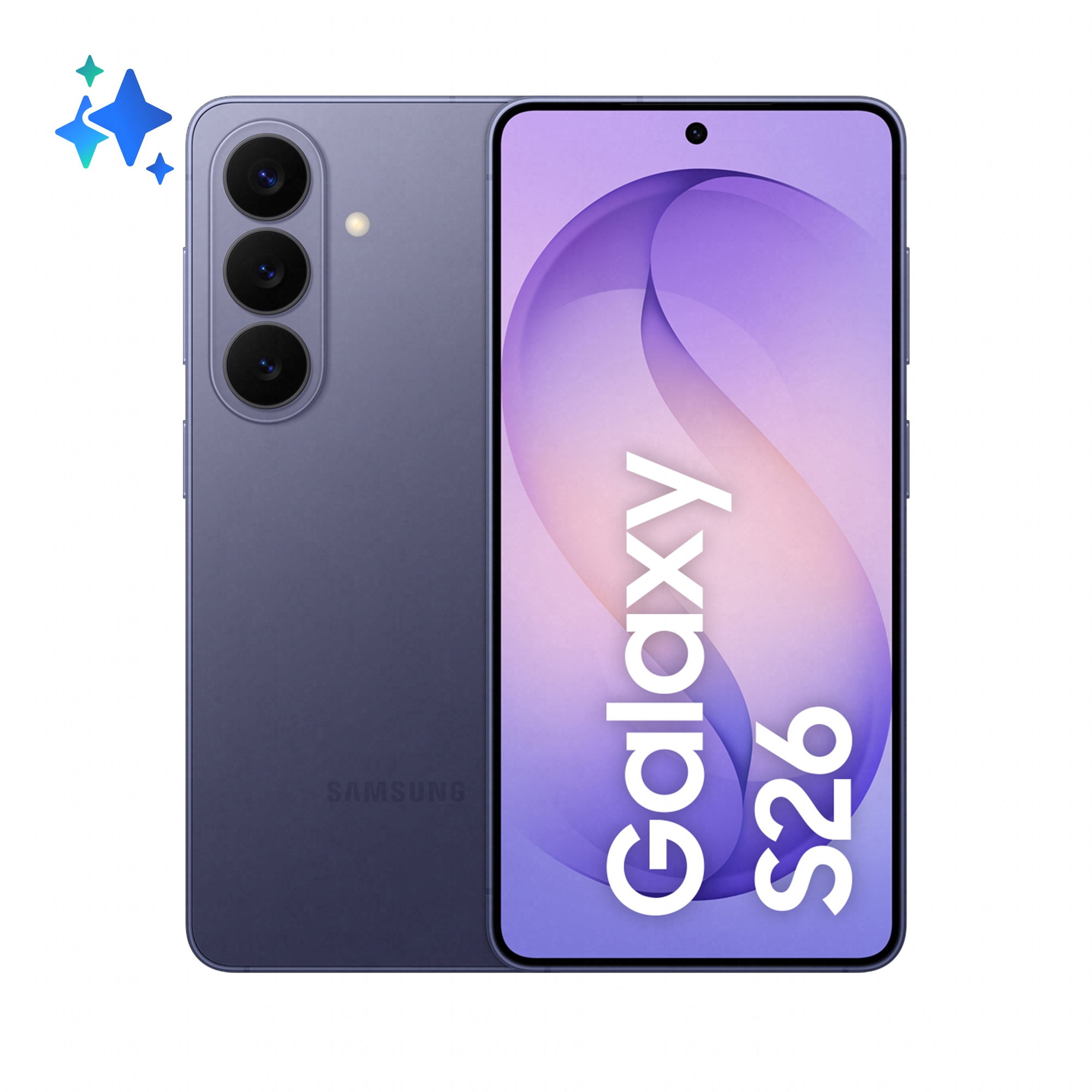 Samsung Galaxy S26 - 5G smartphone - dual-SIM - RAM 12 GB / Intern hukommelse 512 GB - OLED display - 6.3"" - 2340 x 1080 pixels (120 Hz) - 3x bagkamera 50 MP, 12 MP, 10 MP - front camera 12 MP - koboltviolet