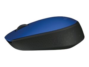 Logitech M171 - Mus - højre- og venstrehåndet - trådløs - 2.4 GHz - trådløs modtager (USB) - sort, blå - Billede 5