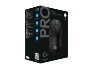 Logitech G PRO X SUPERLIGHT 2C - Mus - gaming - 5 knapper - trådløs, kablet - 2.4 GHz, USB - USB Logitech LIGHTSPEED-modtager - sort - Billede 4