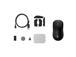 Logitech G PRO X SUPERLIGHT 2C - Mus - gaming - 5 knapper - trådløs, kablet - 2.4 GHz, USB - USB Logitech LIGHTSPEED-modtager - sort - Billede 5
