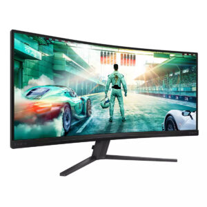 Philips Evnia 3000 34M2C3500L - LED-skærm - gaming - kurvet - 34"" - 3440 x 1440 WQHD @ 180 Hz - Fast VA - 300 cd/m² - 4000:1 - HDR10 - 1 ms - 2xHDMI, DisplayPort - brunsort
