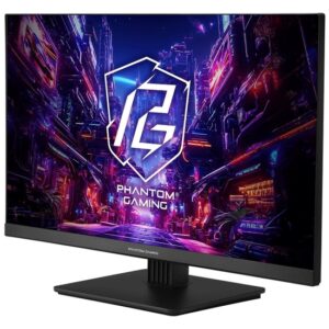 Asrock Phantom Gaming. Skærm diagonal: 68,6 cm (27""), Skærmopløsning: 1920 x 1080 pixel, HD-type: Fuld HD, Skærmoverflade: Refleksfri, Responstid: 1 ms, Naturligt aspektforhold: 16:9, Synsvinkel, horisontal: 178°, Synsvinkel, vertikal: 178°. Indbyggede højttaler(e). Produktfarve: Sort - Billede 2