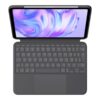 Logitech Combo Touch - Tastatur og folio-kasse - med trackpad - bagbelyst - Apple Smart connector - QWERTZ - tysk - grafit - for Apple 11-inch iPad Pro (M4)