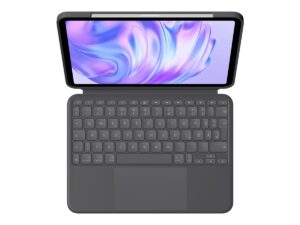 Logitech Combo Touch - Tastatur og folio-kasse - med trackpad - bagbelyst - Apple Smart connector - QWERTZ - tysk - grafit - for Apple 11-inch iPad Pro (M4)
