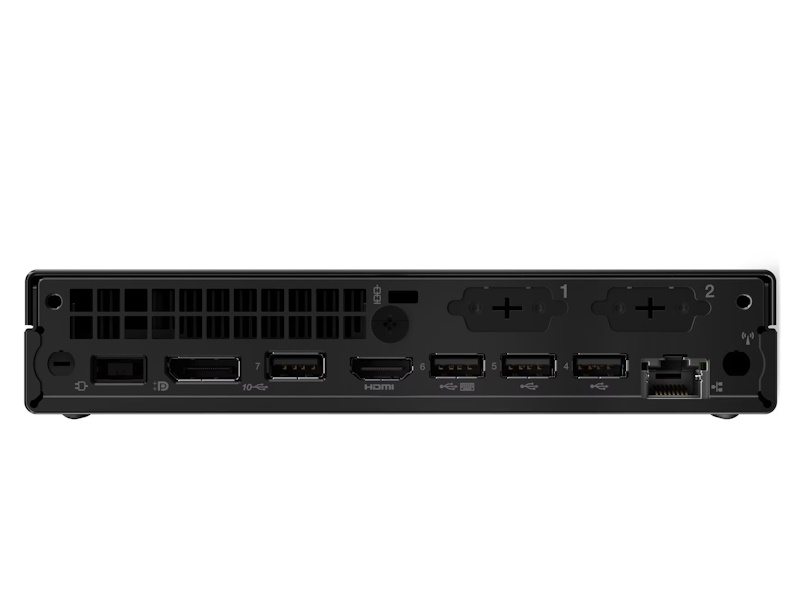 Lenovo ThinkCentre M75q Gen 5 12RR - Lille Ryzen 5 Pro 8500GE / op til 5 GHz - RAM 16 GB - SSD 512 GB - TCG Opal Encryption 2, NVMe - Radeon 740M - Gigabit Ethernet, IEEE 802.11ax (Wi-Fi 6E), Bluetooth 5.3 - skærm: ingen - tastatur: ingen - Windows 11 Pro - sort - New Open Box - Billede 2