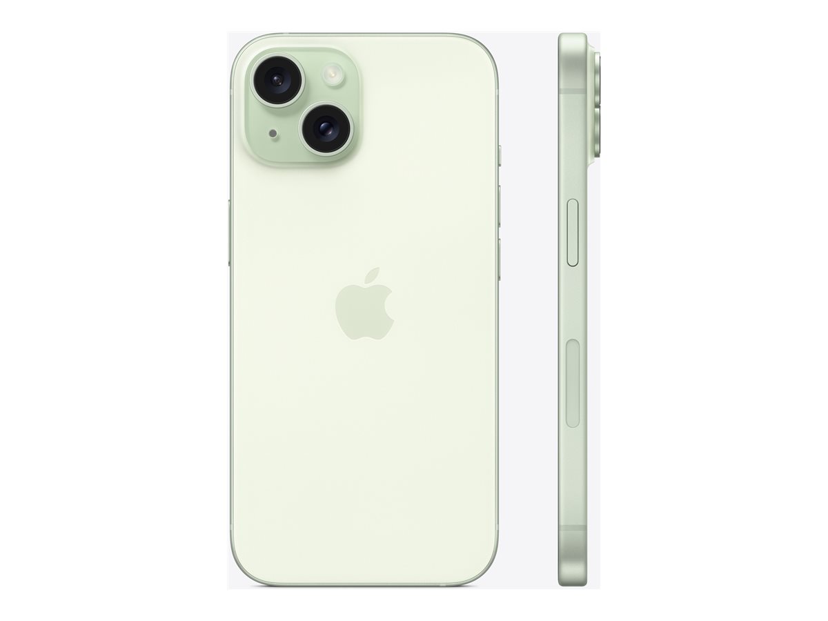 Apple iPhone 15 - 5G smartphone - dual-SIM / Intern hukommelse 128 GB - OLED-skærm - 6.1"" - 2556 x 1179 pixels - 2x bagkameraer 48 MP, 12 MP - front camera 12 MP - grøn - Preowned Grade A - Billede 2