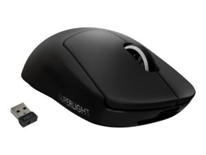 Logitech PRO X SUPERLIGHT Wireless Gaming Mouse - Mus - optisk - 5 knapper - trådløs - 2.4 GHz - USB Logitech LIGHTSPEED-modtager - sort