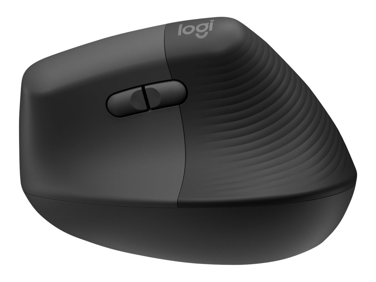 Logitech Lift Vertical Ergonomic Mouse - Lodret mus - ergonomisk - optisk - 6 knapper - trådløs - Bluetooth, 2.4 GHz - Logitech Logi Bolt USB-modtager - grafit - Billede 3