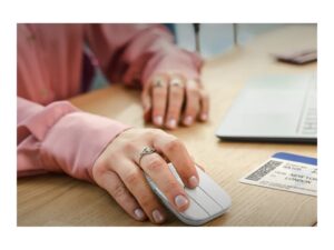 Logitech Mobi Fold - Mus - ultra-bærbar - optisk - 4 knapper - trådløs - Bluetooth 5.0 LE - off-white - Billede 5