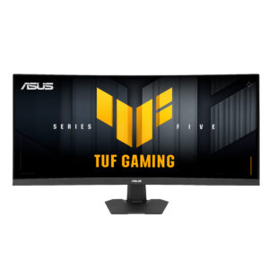 ASUS TUF Gaming VG34WQ5F. Skærm diagonal: 86,4 cm (34""), Skærmopløsning: 3440 x 1440 pixel, HD-type: Wide Quad HD, Skærmteknologi: LCD, Responstid: 1 ms, Naturligt aspektforhold: 21:9, Synsvinkel, horisontal: 178°, Synsvinkel, vertikal: 178°. Indbyggede højttaler(e). Indbygget USB-hub, USB-hub-version: 3.2 Gen 2 (3.1 Gen 2). VESA montering. Produktfarve: Sort