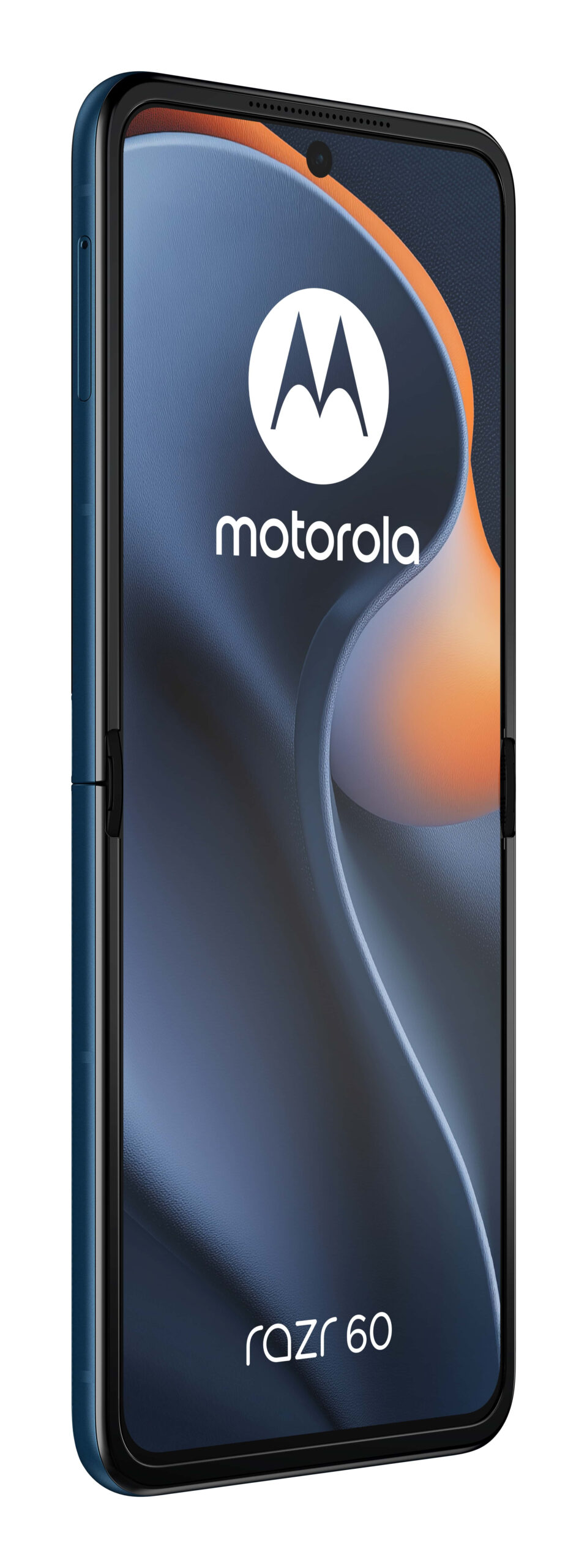 Motorola razr 60. Skærm diagonal: 17,5 cm (6.9""), Skærmopløsning: 2640 x 1080 pixel. Processorserie: MediaTek Dimensity. RAM kapacitet: 8 GB, Intern lagerkapacitet: 256 GB. Bagerste kamera opløsning (numerisk): 50 MP, Bagkamera type: Dobbelt kamera. SIM-korts kapacitet: Dual SIM. Operativsystem installeret: Android 15. Batterikapacitet: 4500 mAh. Produktfarve: Blå. Vægt: 188 g - Billede 3