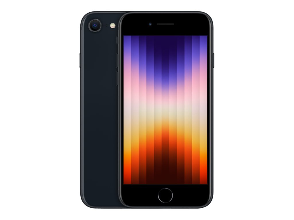 Apple iPhone SE (3rd generation) - 5G smartphone - dual-SIM / Intern hukommelse 64 GB - LCD-skærm - 4.7"" - 1334 x 750 pixels - rear camera 12 MP - front camera 7 MP - midnat - Preowned Grade B - Billede 5