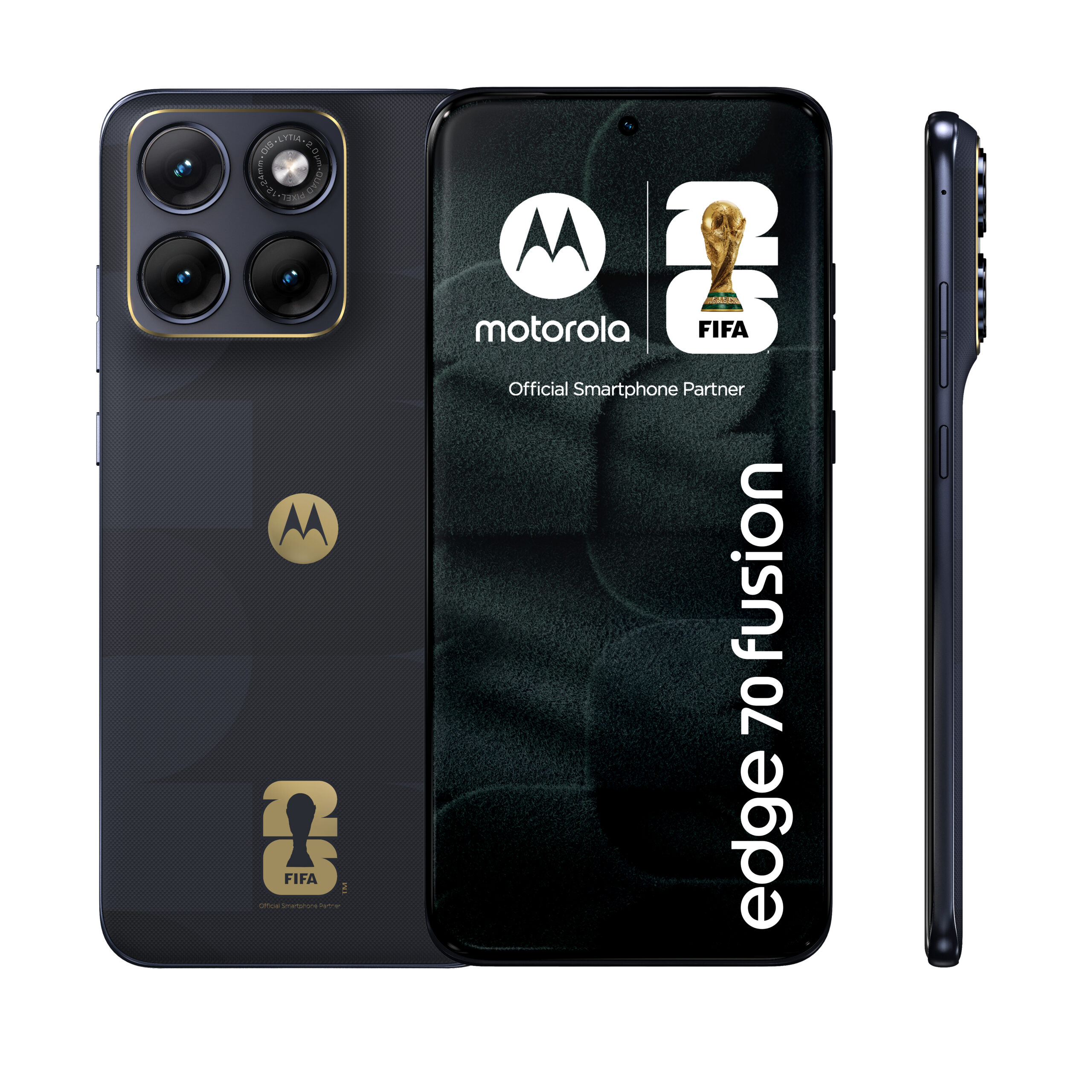 Motorola Edge 70 Fusion - FIFA Edition - 5G smartphone - dual-SIM - RAM 8 GB / Intern hukommelse 256 GB - OLED display - 6.78"" - 2772 x 1272 pixels (144 Hz) - 3x bagkamera 50 MP, 13 MP - front camera 32 MP - pantone silhuet - Billede 2