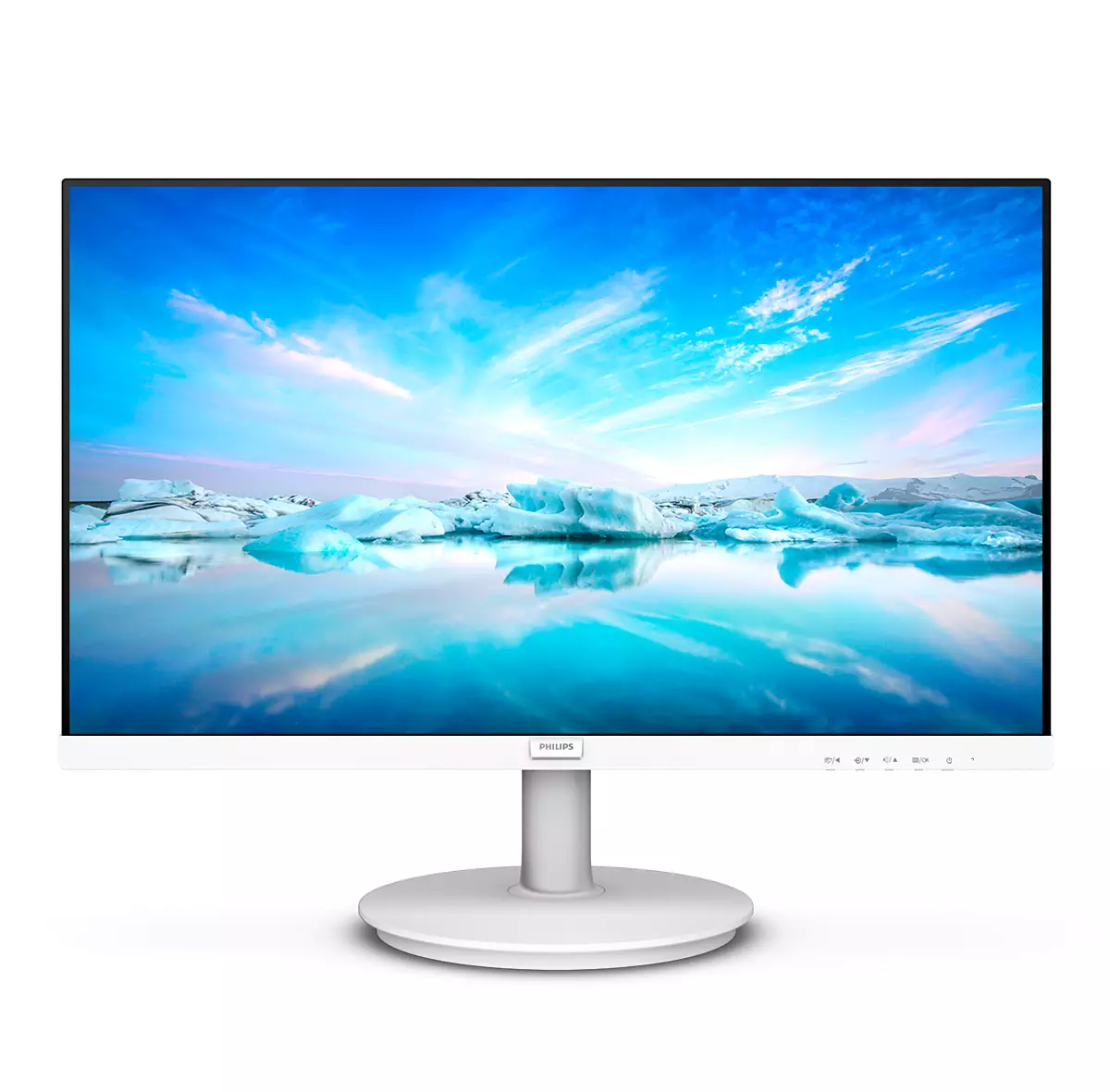 Philips V-line 241V8AW - LED-skærm - 24"" (23.8"" til at se) - 1920 x 1080 Full HD (1080p) @ 75 Hz - IPS - 250 cd/m² - 1000:1 - 4 ms - HDMI, VGA - højtalere - tekstureret hvid - Billede 5