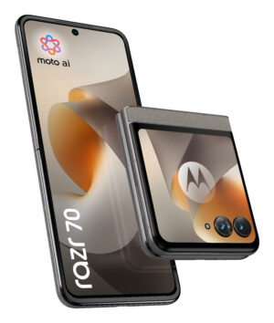 Motorola RAZR 70 - 5G smartphone - dual-SIM - RAM 8 GB / Intern hukommelse 256 GB - OLED display - 6.9"" - 2640 x 1080 pixels (120 Hz) - 2x bagkameraer 50 MP, 50 MP - front camera 32 MP - pantone hematite