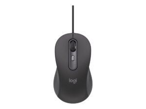 Logitech Signature M520 L for Business - Mus - højre- og venstrehåndet - optisk - 4 knapper - kablet - USB-C