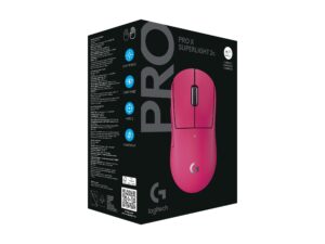 Logitech G PRO X SUPERLIGHT 2C - Mus - gaming - 5 knapper - trådløs, kablet - 2.4 GHz, USB - USB Logitech LIGHTSPEED-modtager - pink - Billede 5